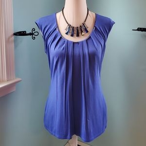 White House Black Market. Sleeveless purple top.